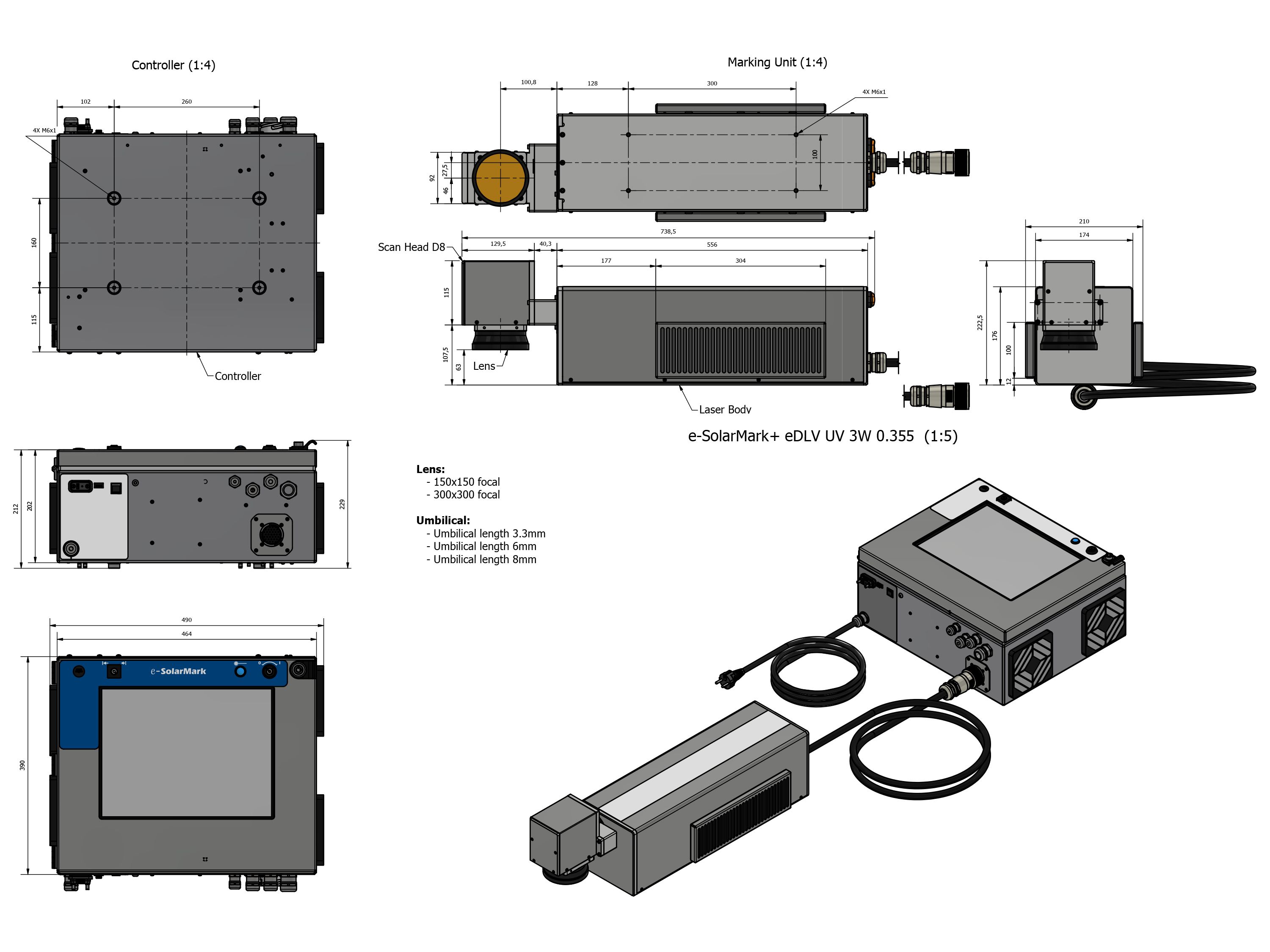 Technische Zeichnung  e-SolarMark+ eDLV