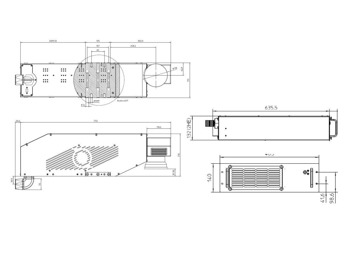 Technische Zeichnung UV-Line