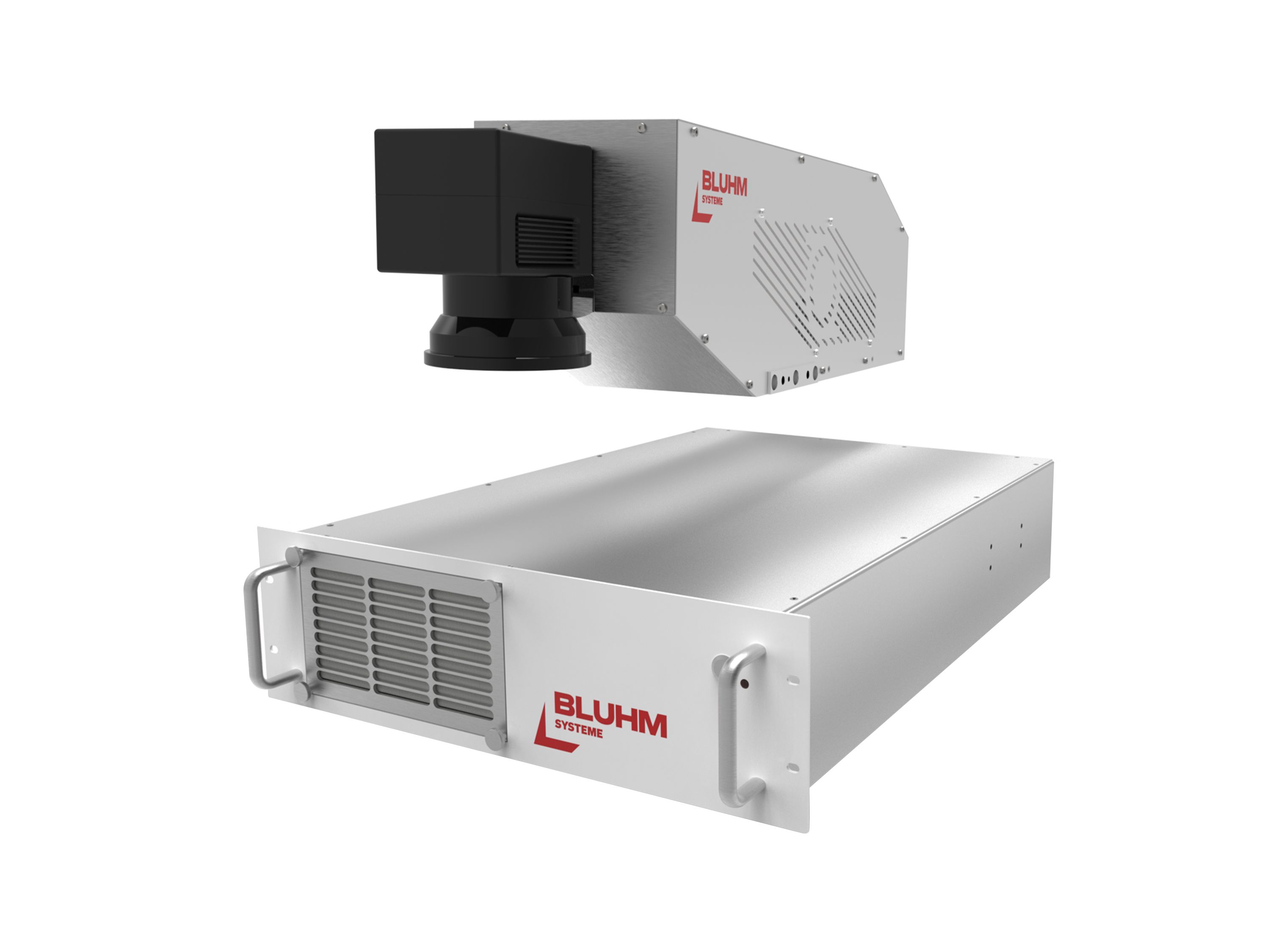 Bluhm UV Line UV-Laser Kopf schaut nach links oben