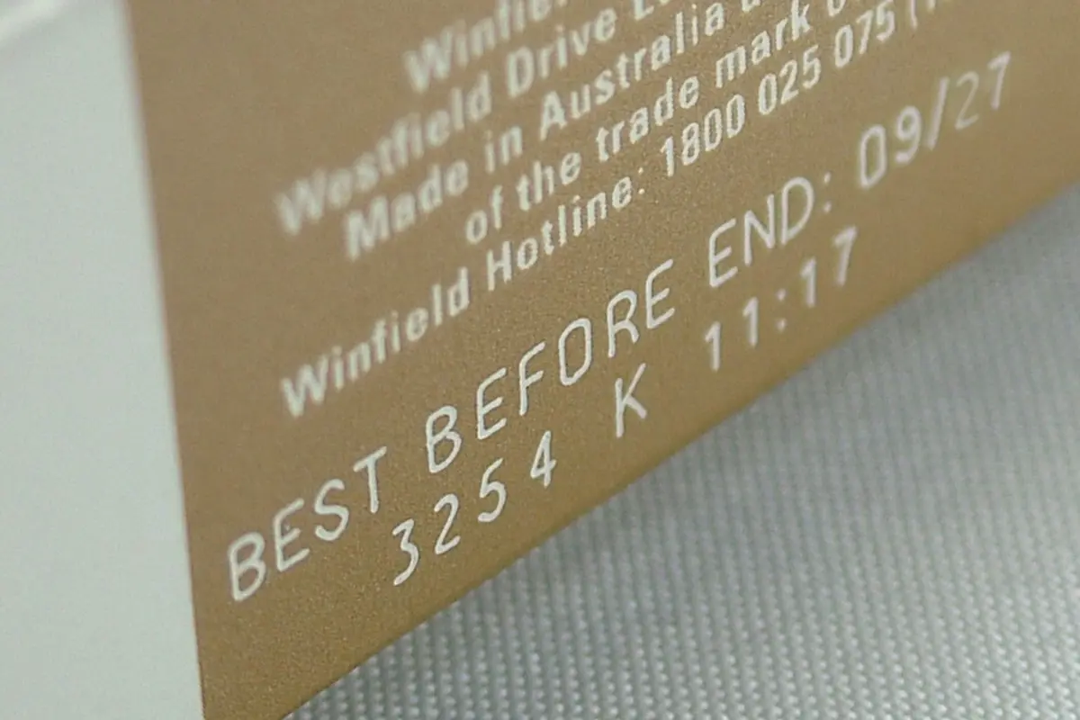 Laserbeschriftung auf Karton