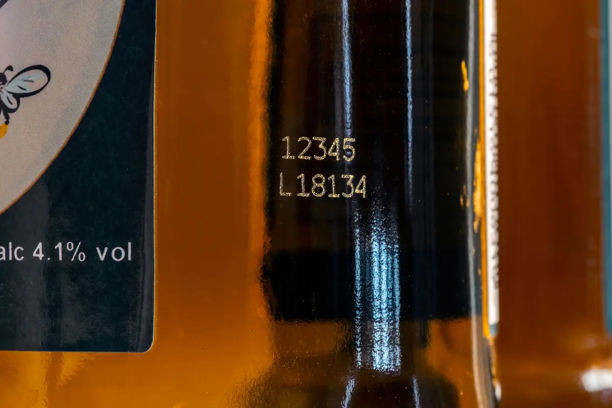 Laser marking on glass