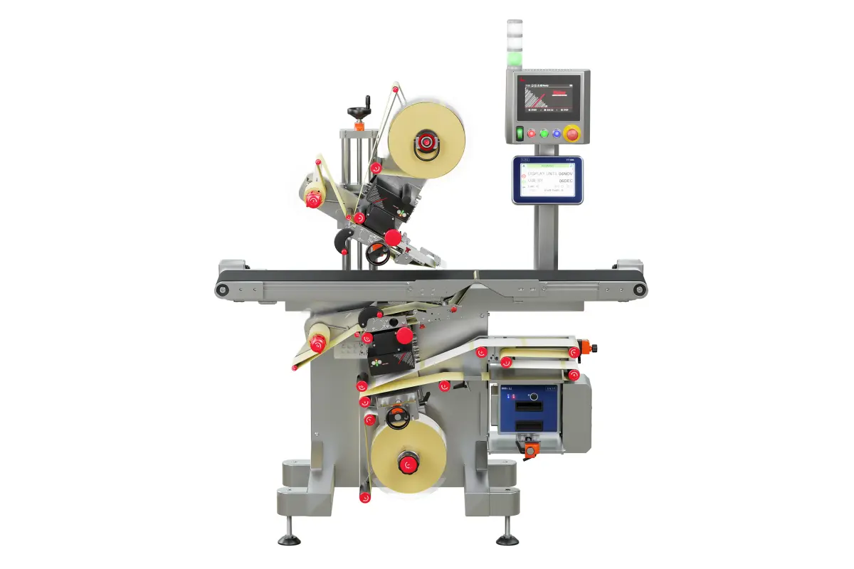 Geset 217 Etikettieranlage für Ober- und Unterseitenetikettierung (c) Bluhm Systeme